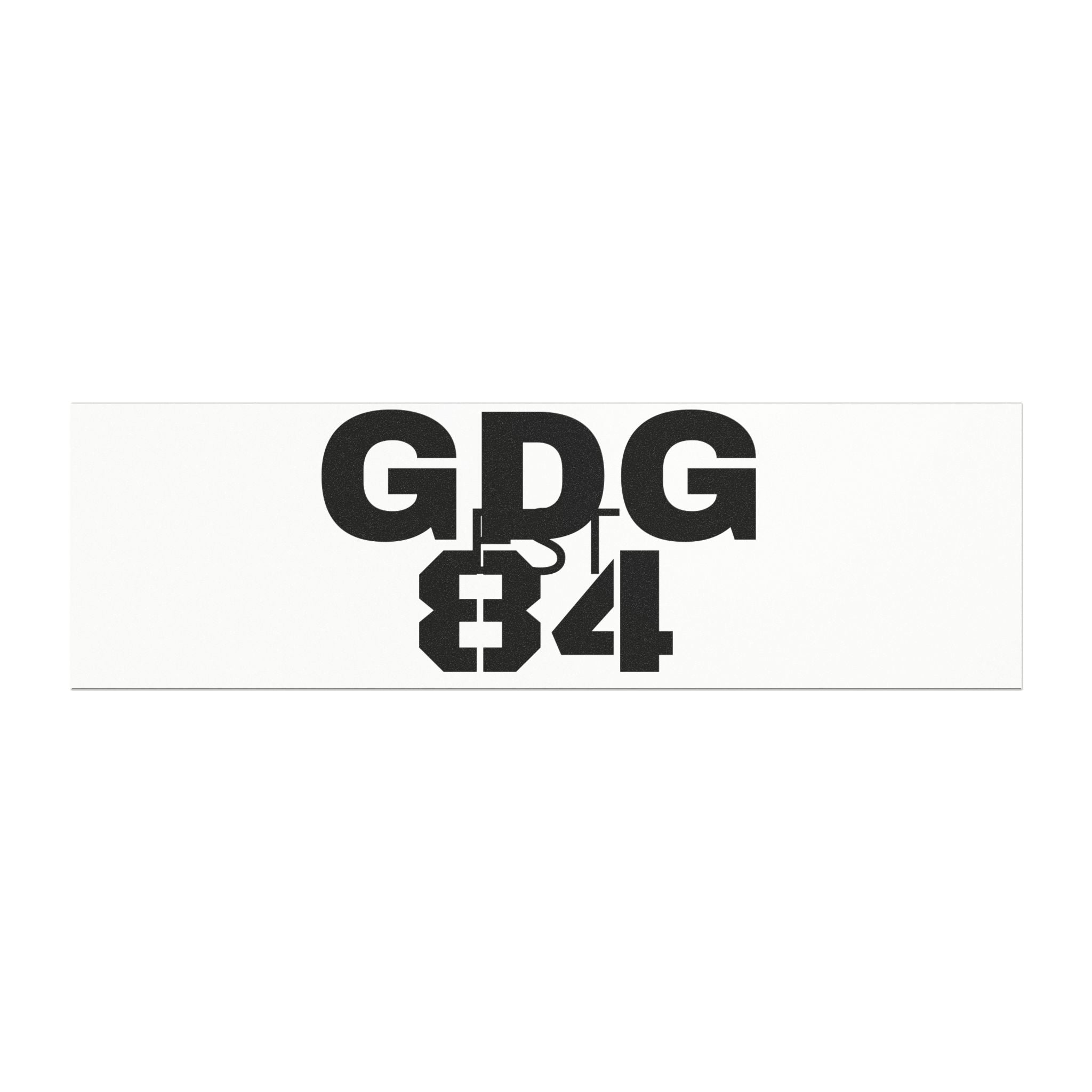 GDG EST 84 Car Magnet — Custom Retro Numbered Magnetic Decal
