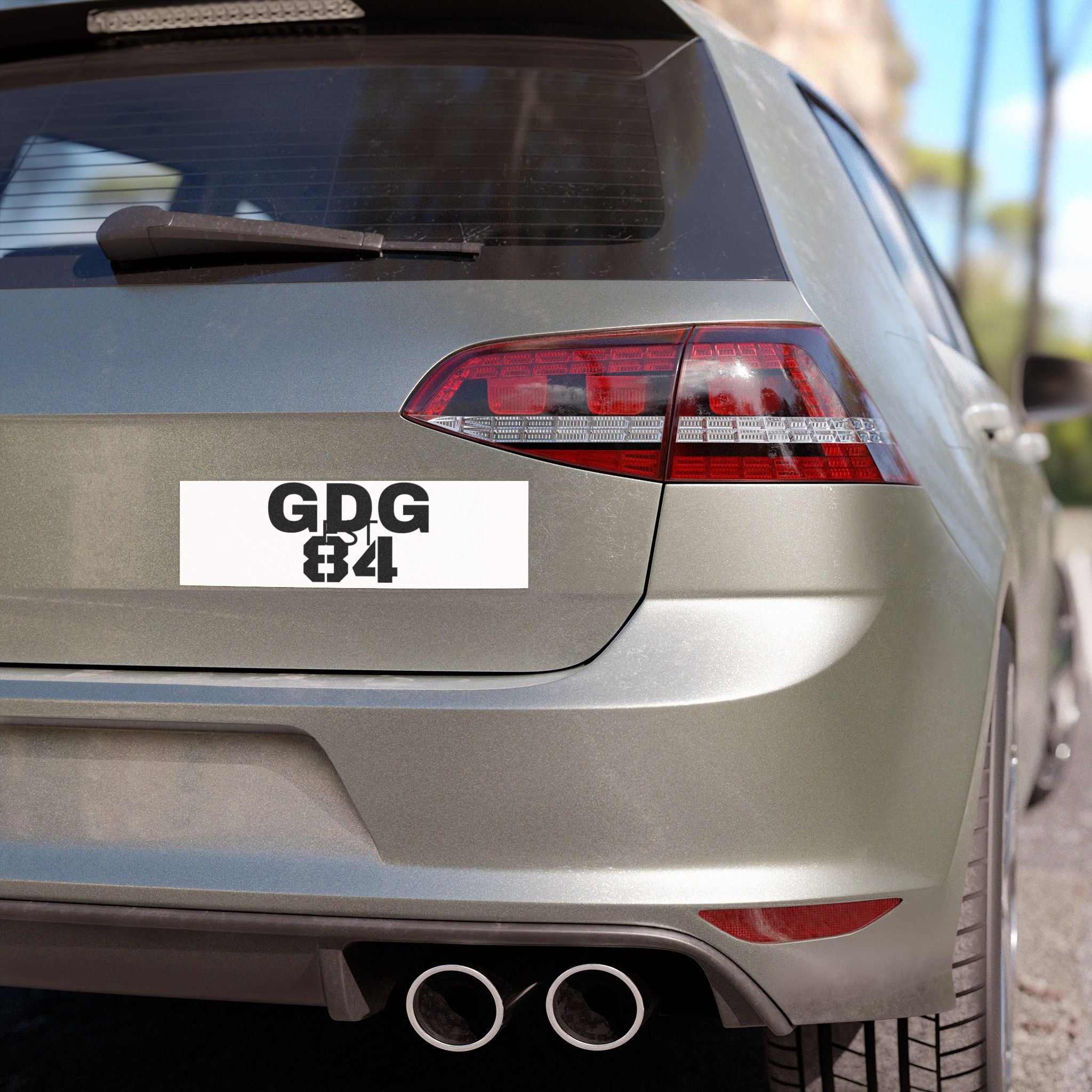GDG EST 84 Car Magnet — Custom Retro Numbered Magnetic Decal