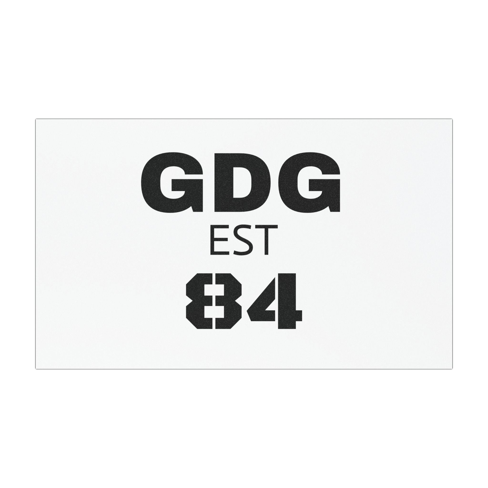 GDG EST 84 Car Magnet — Custom Retro Numbered Magnetic Decal
