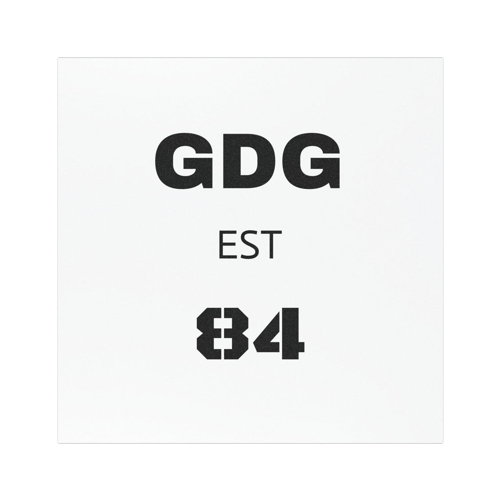GDG EST 84 Car Magnet — Custom Retro Numbered Magnetic Decal