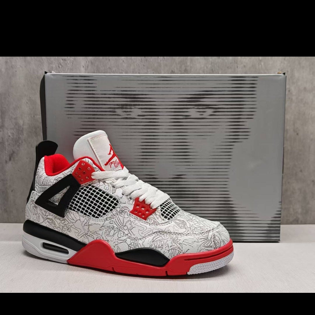 Air Jordan 4 Retro 'Laser Wings' – White/Red/Black121s all sizes