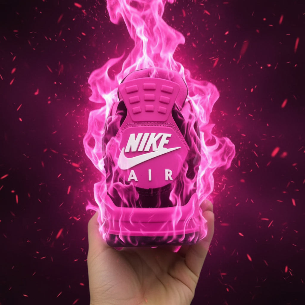 Air Jordan 4 Retro 'Vivid Pink' – Black/Fierce Pink121s