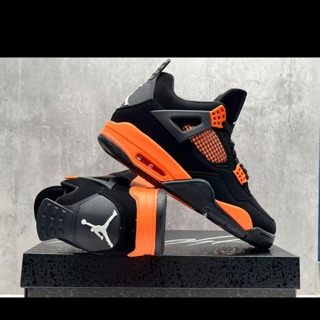 Air Jordan 4 Retro 'Vivid Orange' – Black/Orange121s