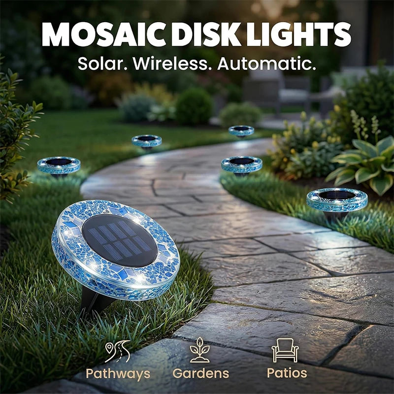 GlowPath™ Solar Lights ✨🌙 — Mosaic Beauty for Every Pathway