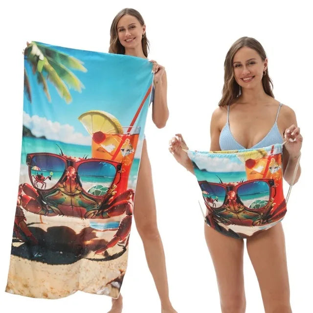 BeachFlip™ Towel Bag 🏖️✨ — Carry & Relax in One