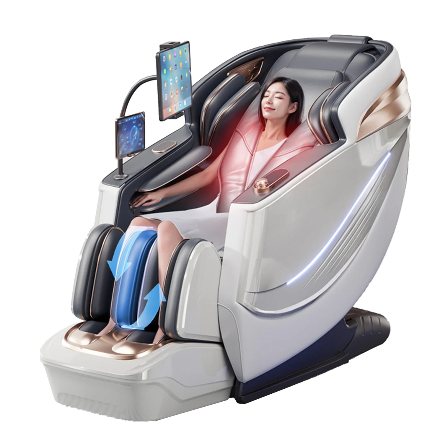 Lovely Homes Full Body Massage Chair Golden