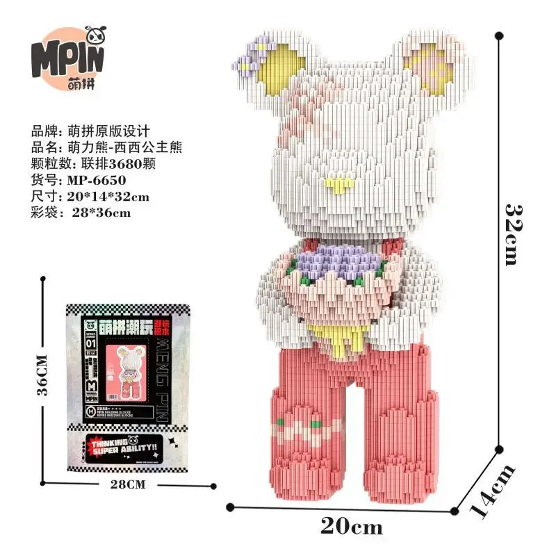 BlockBear™ Baukasten 🐻✨ — Kreativer Spaß & niedliche Deko