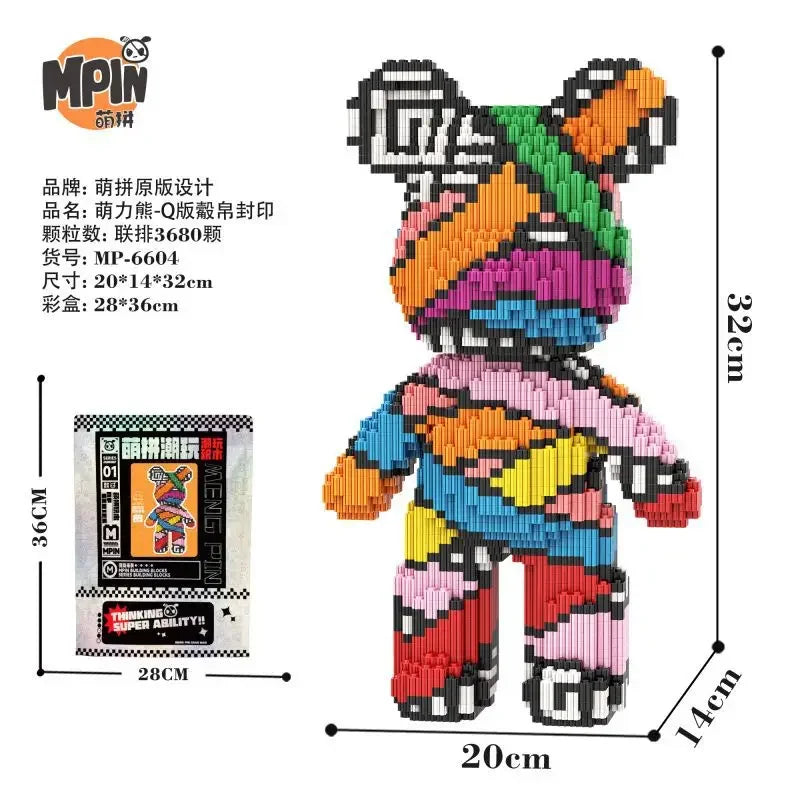 BlockBear™ Baukasten 🐻✨ — Kreativer Spaß & niedliche Deko