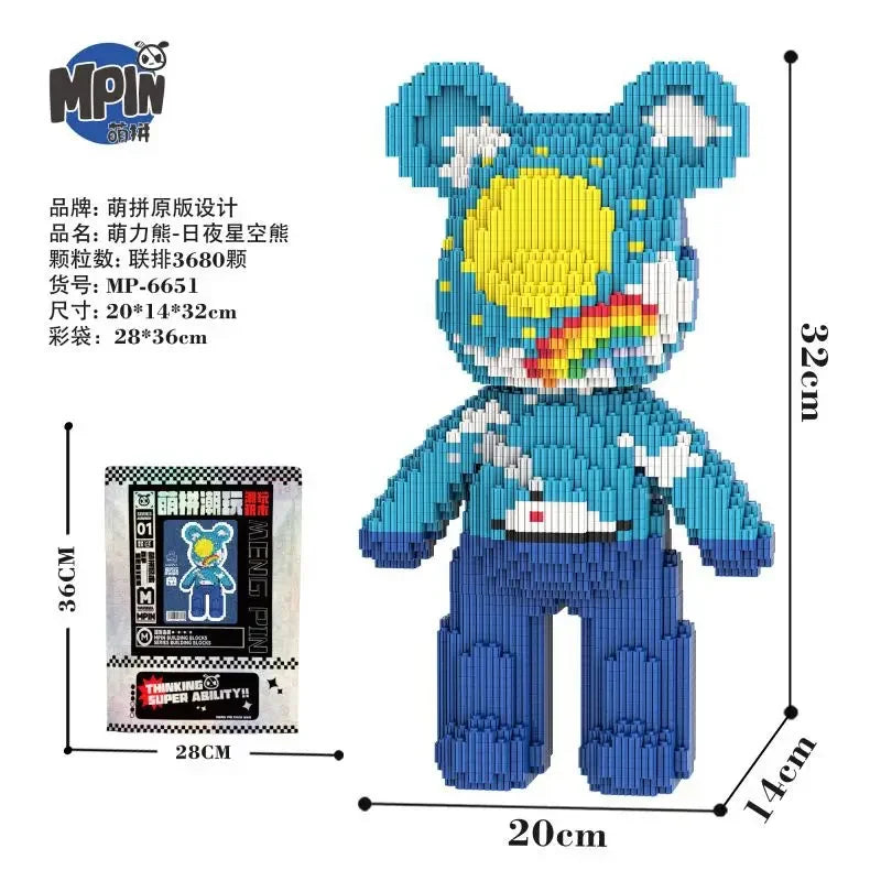 BlockBear™ Baukasten 🐻✨ — Kreativer Spaß & niedliche Deko