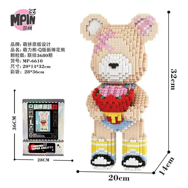 BlockBear™ Baukasten 🐻✨ — Kreativer Spaß & niedliche Deko
