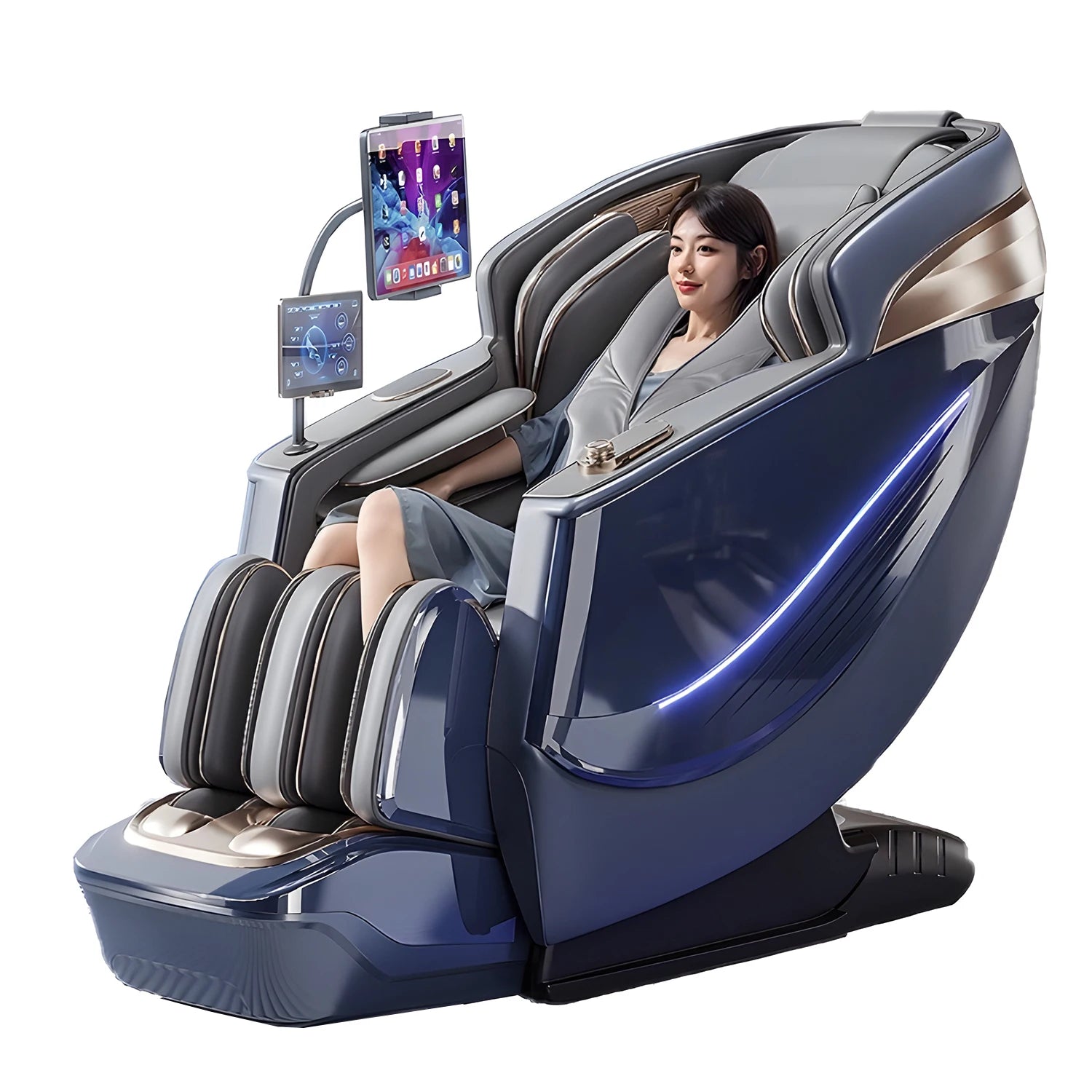 Lovely Homes Full Body Massage Chair Golden