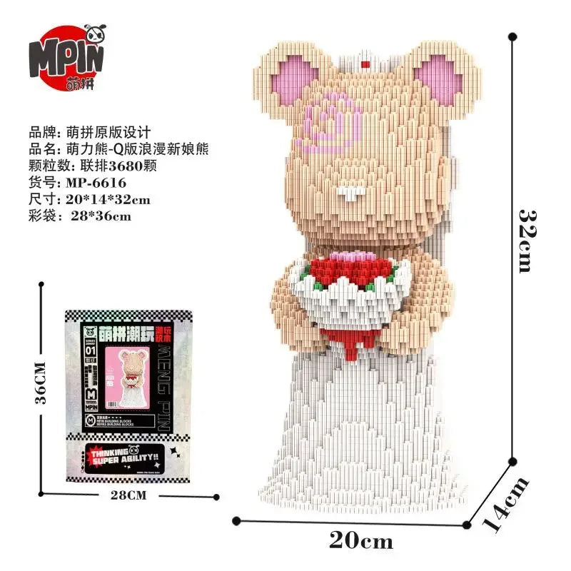 BlockBear™ Baukasten 🐻✨ — Kreativer Spaß & niedliche Deko
